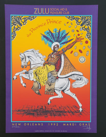 1992 Zulu Social Aid and Pleasure Club Poster