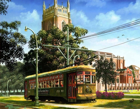 New Orleans Streetcar at Loyola