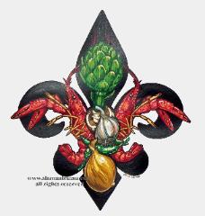 Crawfish Fleur de Lis