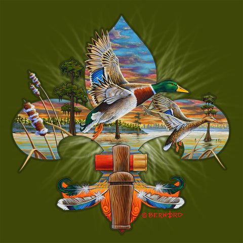 Duck Hunting Fleur de Lis
