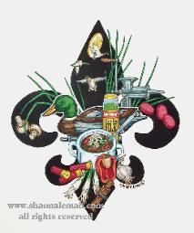 Duck Gumbo Fleur de Lis