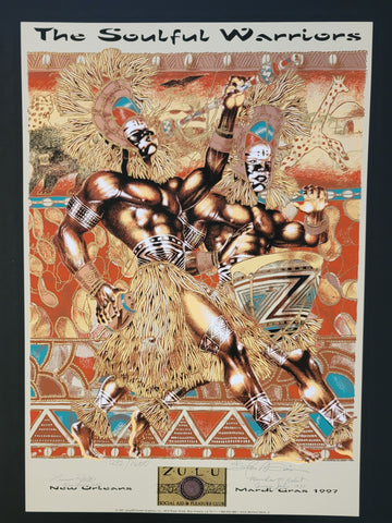 1997 Mardi Gras Official Zulu Poster
